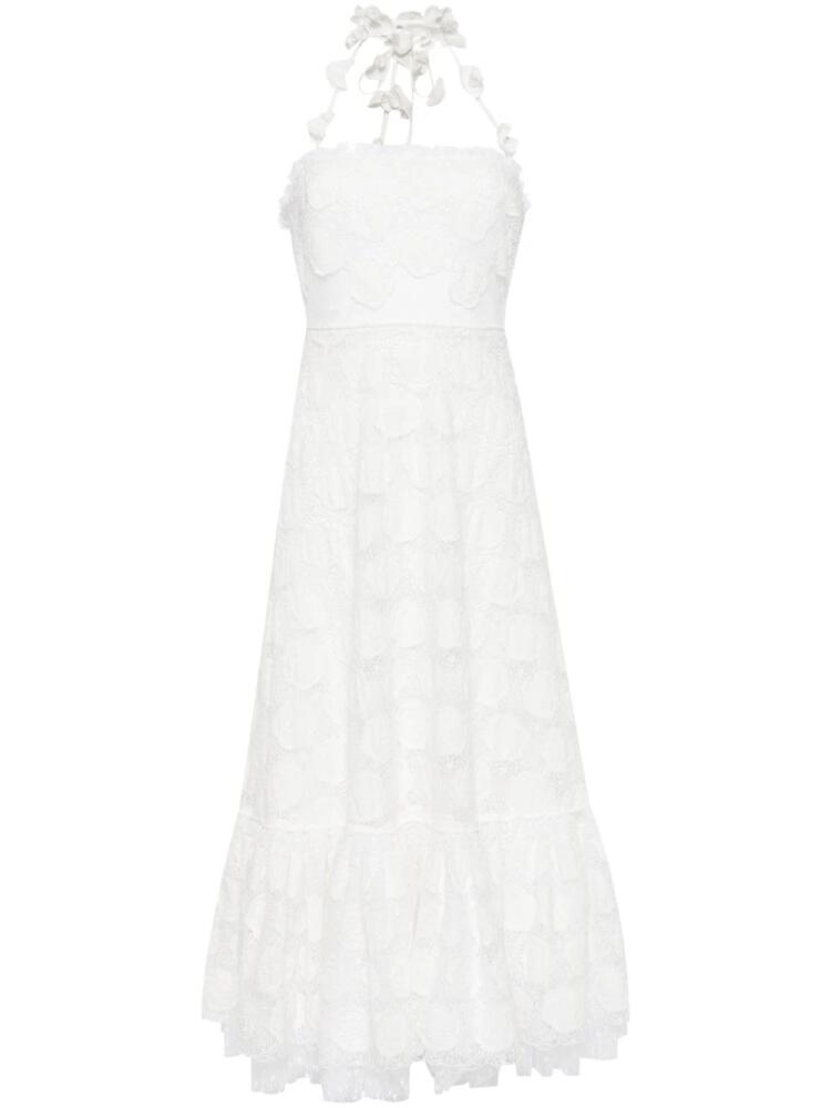 Alexis Villanelle embroidered haltnerneck dress - White Cover