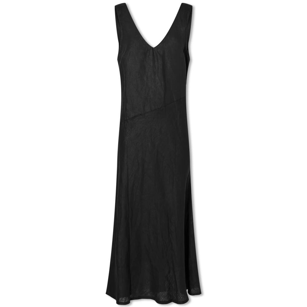 Deiji Studios Women's Light Linen Dress in Black Cover