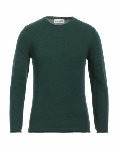 Officina 36 Man Sweater Emerald green Viscose, Wool, Polyamide, Cashmere Cover