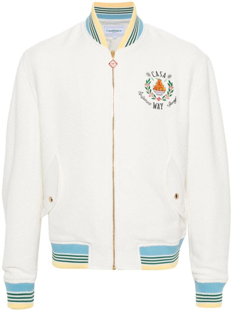 Casablanca Trophy Orange bomber jacket - Neutrals Cover