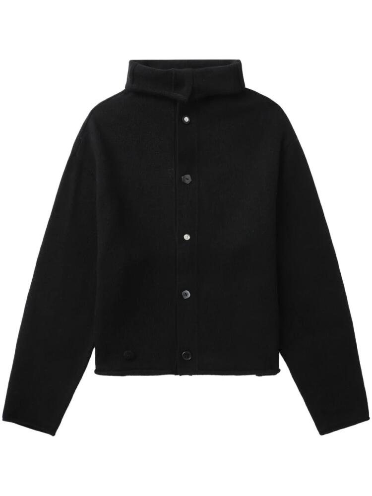 Ader Error logo-appliqué cardigan - Black Cover