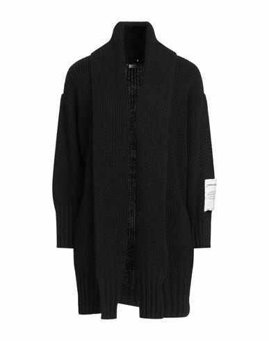 Hinnominate Woman Cardigan Black Acrylic, Polyester Cover