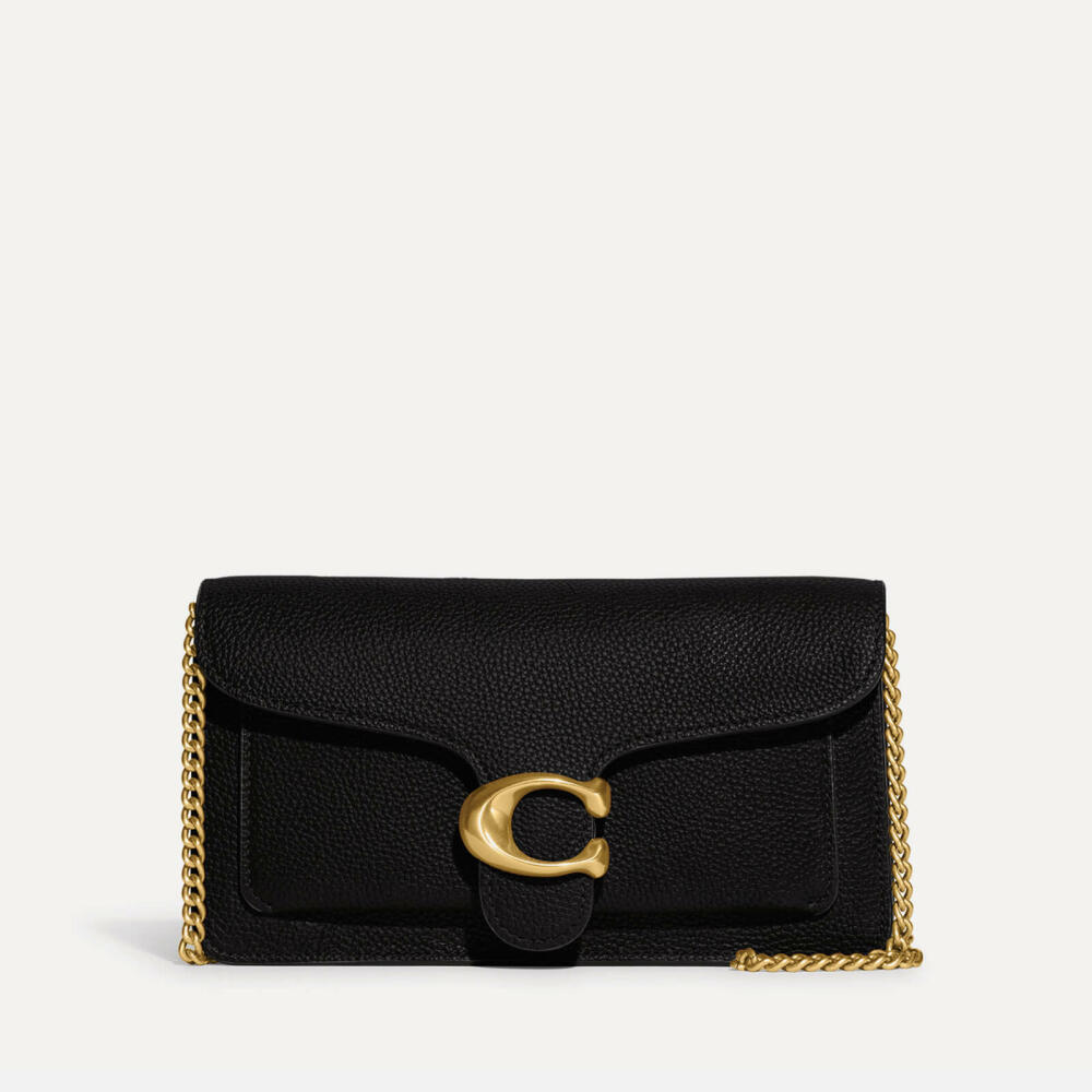 Coach Tabby Chain Leather Clutch Bag Cover