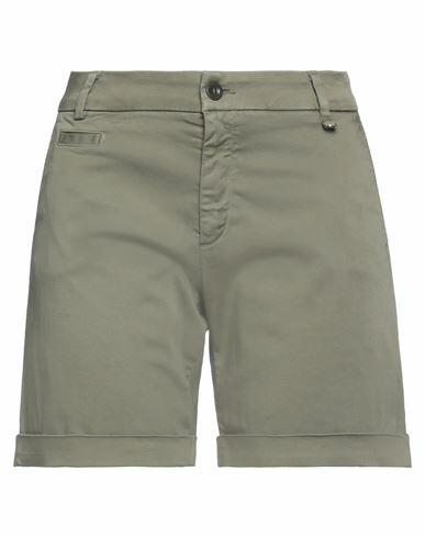 Mason's Woman Shorts & Bermuda Shorts Military green Cotton, Elastane Cover