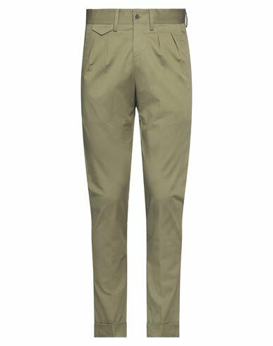 Michael Coal Man Pants Military green Cotton, Elastane Cover