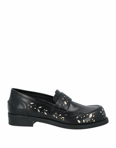 High Woman Loafers Black Leather Cover