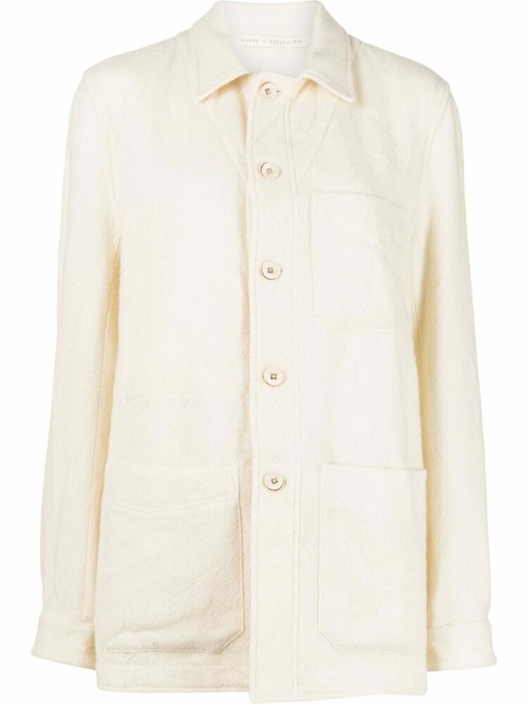 Forme D'expression The Work multi-pocket overshirt - Neutrals Cover