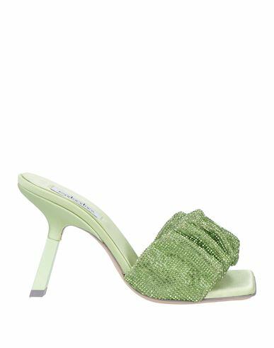 Sebastian Milano Woman Sandals Light green Textile fibers Cover