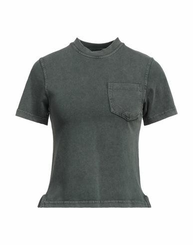 Aspesi Woman T-shirt Military green Cotton Cover