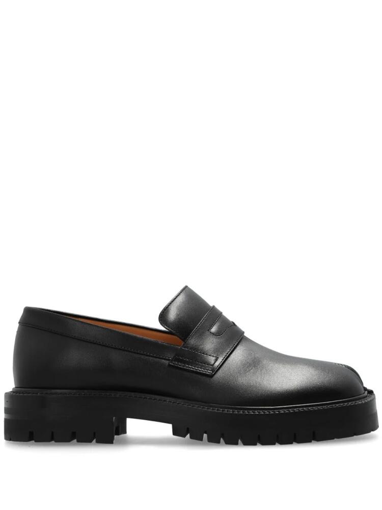 Maison Margiela Tabi leather loafers - Black Cover