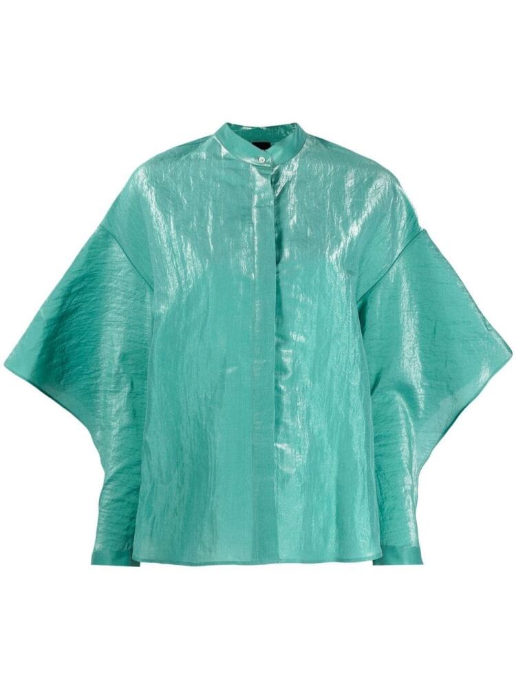 ASPESI silk-blend camisa - Green Cover