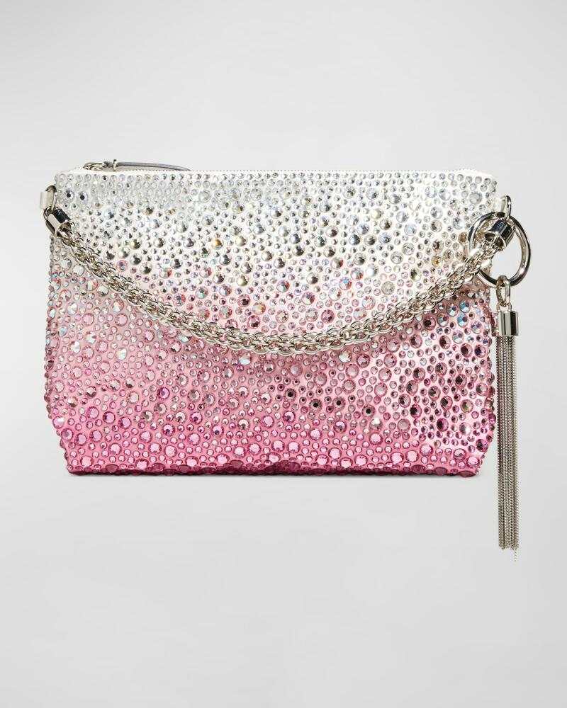 Jimmy Choo Callie Crystal Leather Chain Top-Handle Bag Cover