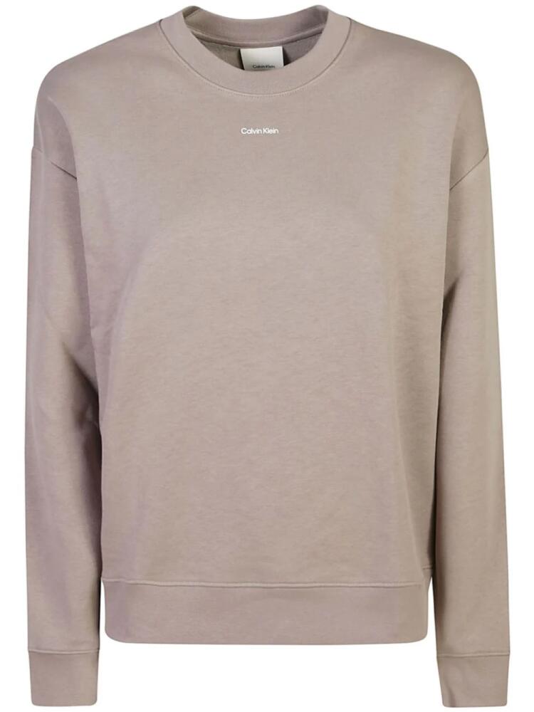 Calvin Klein logo-print sweatshirt - Grey Cover