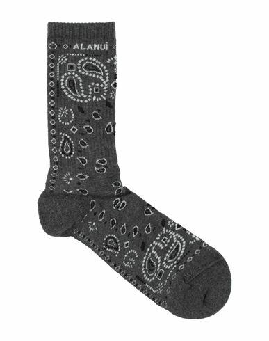 Alanui Man Socks & Hosiery Grey Cotton, Polyamide, Elastane Cover