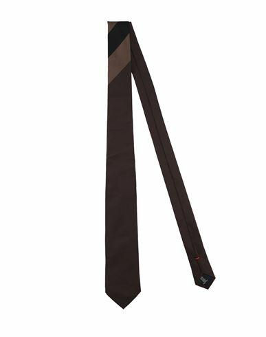 Fiorio Man Ties & bow ties Dark brown Silk Cover