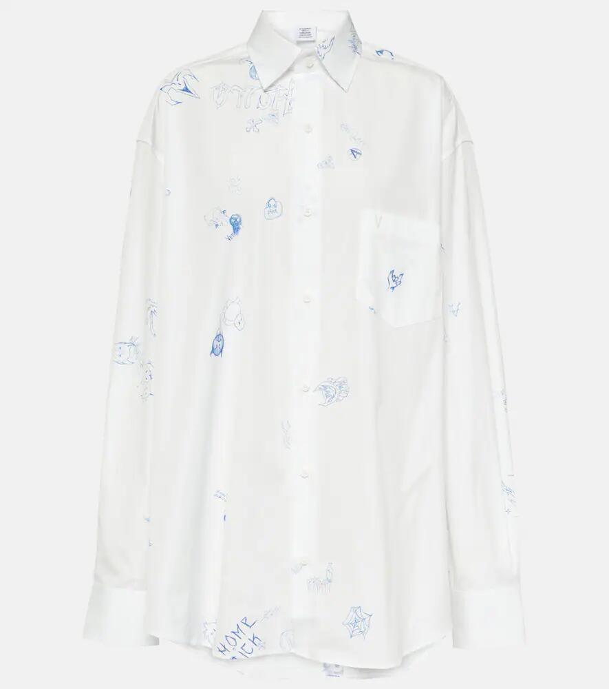 Vetements Printed cotton shirt Cover