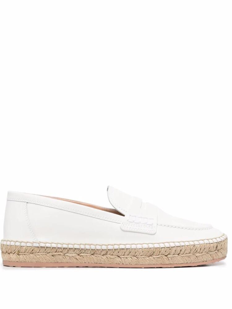 Gianvito Rossi woven raffia espadrilles - White Cover