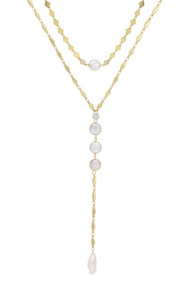 Ettika Set of 2 Pearl Necklaces in Gold Cover