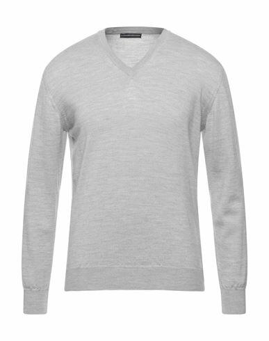 Alessandro Dell'acqua Man Sweater Light grey Merino Wool Cover