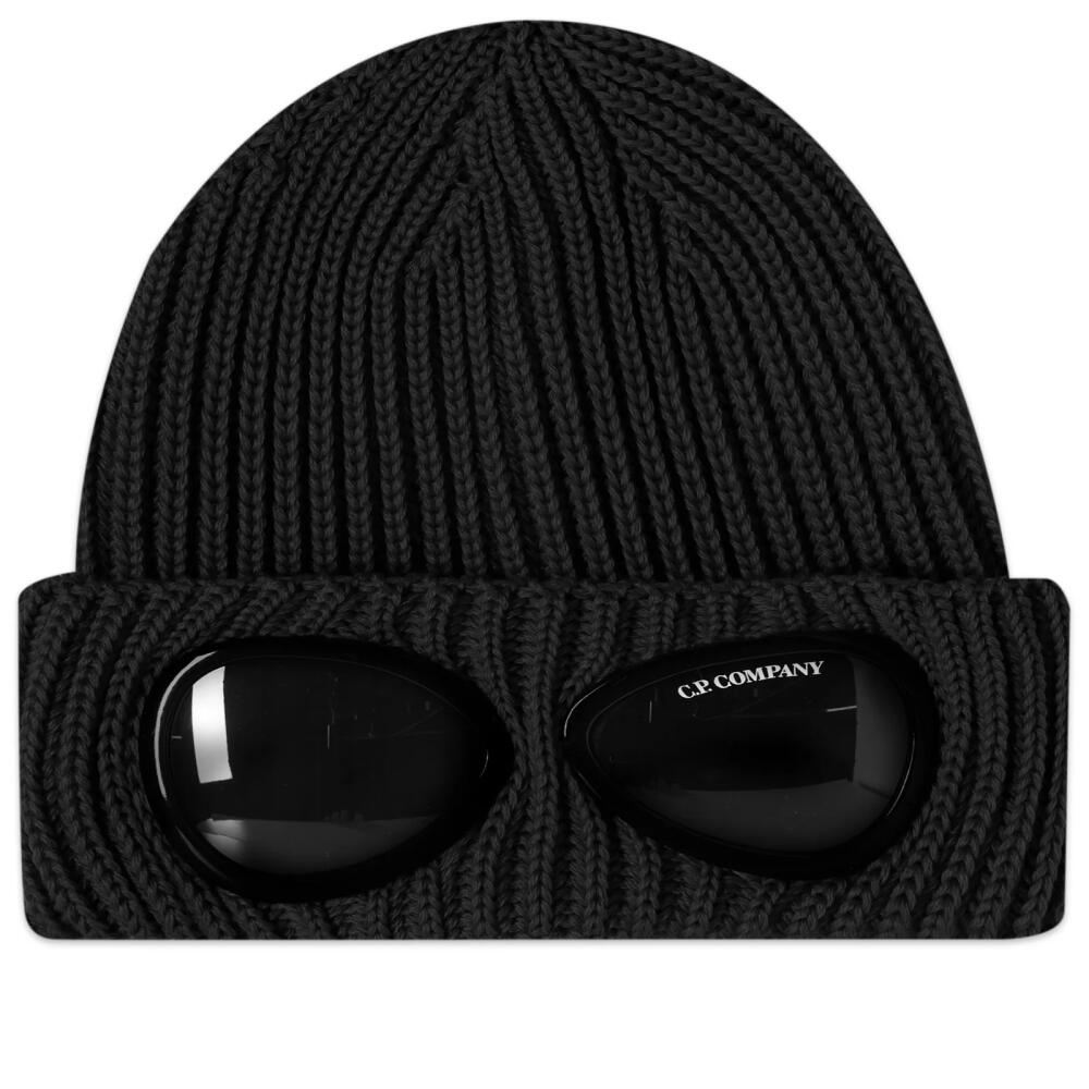 C.P. Company Men's Goggle Beanie in Black Cover