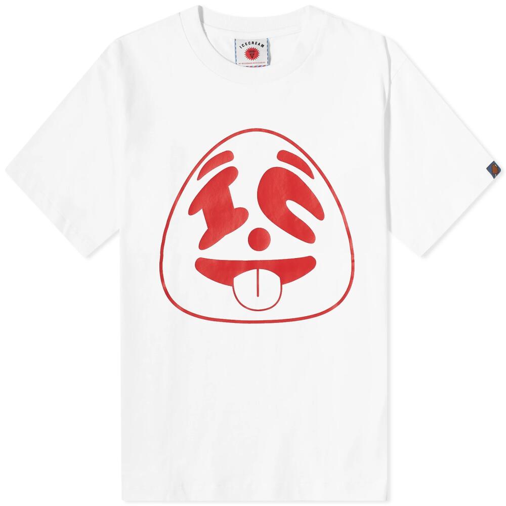 ICECREAM Men's Panda Face T-Shirt in White Cover