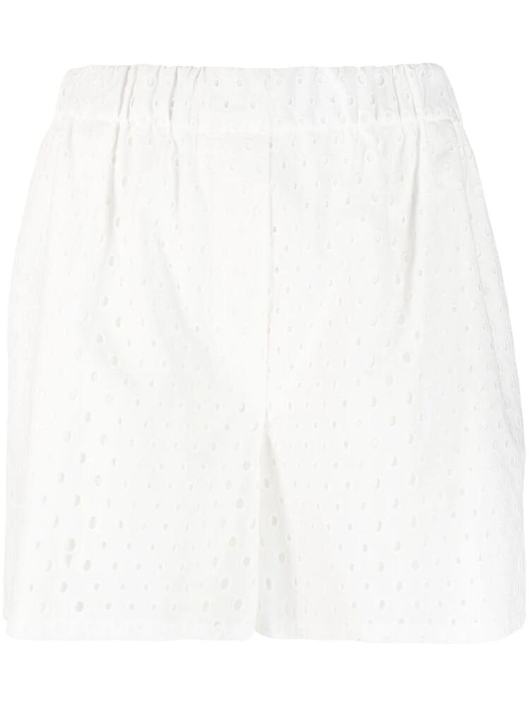 Kenzo broderie anglaise cotton shorts - White Cover