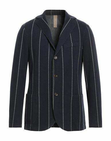 Eleventy Man Blazer Midnight blue Polyester, Viscose, Polyamide, Elastane, Polyurethane Cover