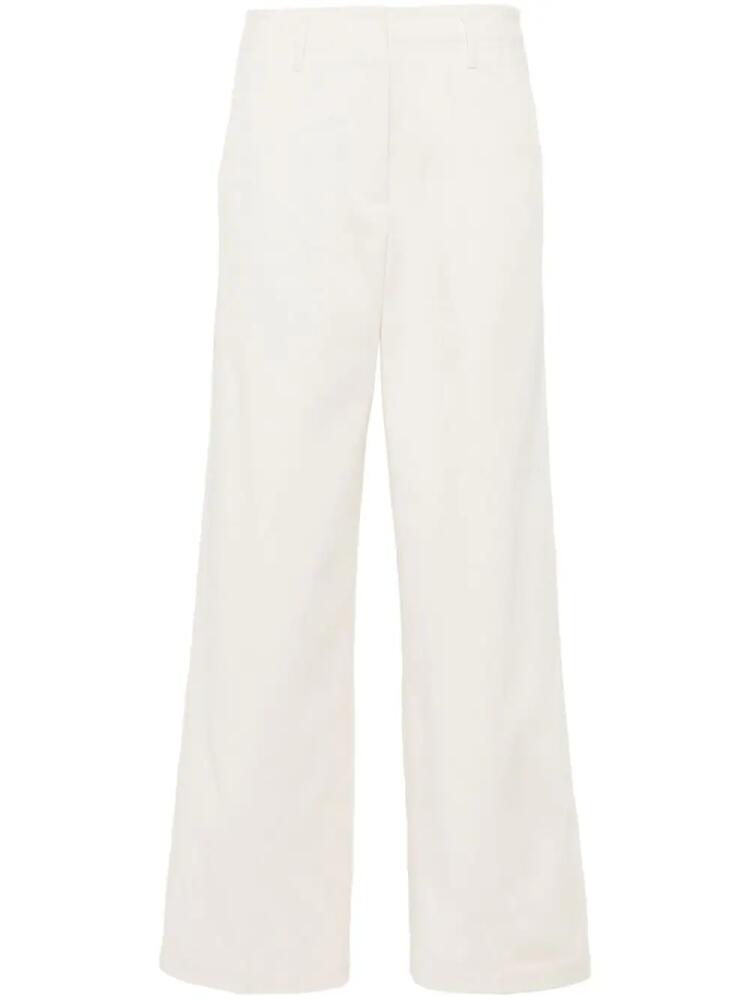 Forte Forte mid-rise straight-leg trousers - White Cover