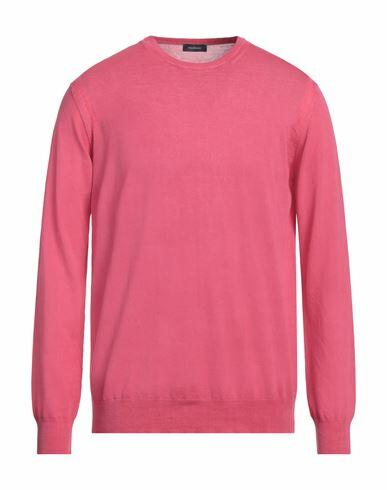 Rossopuro Man Sweater Fuchsia Cotton Cover