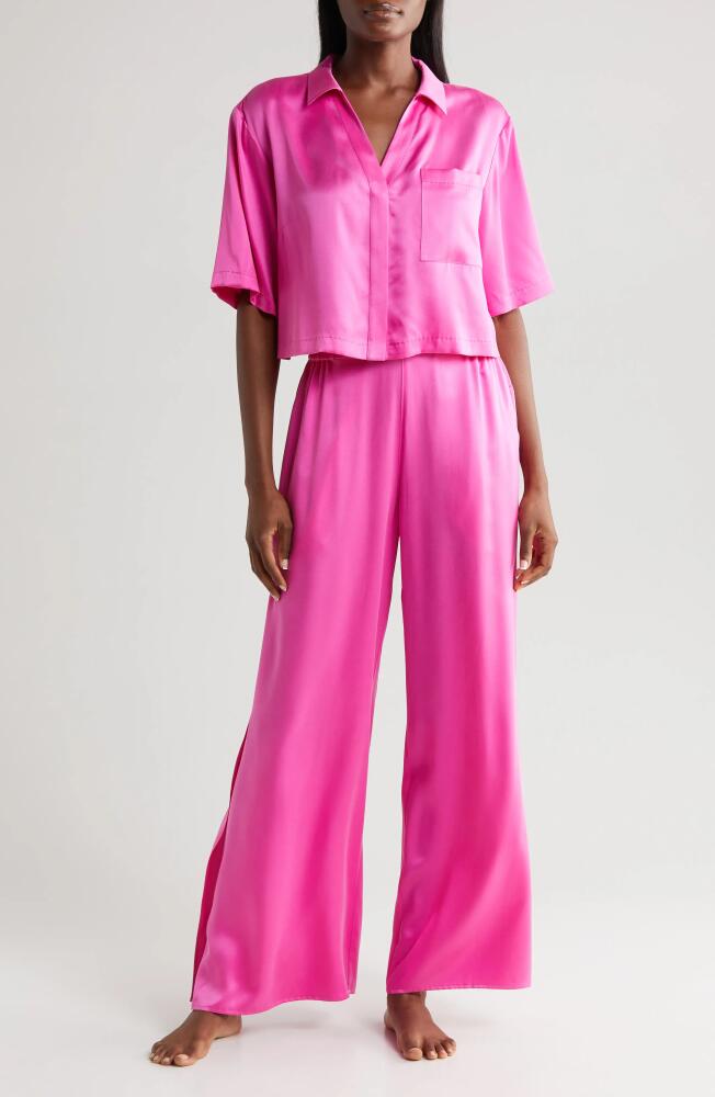 Lunya High Waist Washable Silk Pajamas in Caffeinated Pink Cover