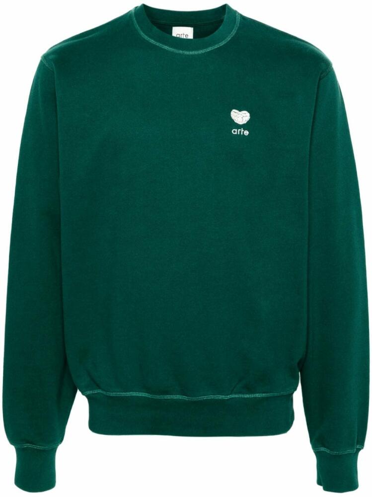 ARTE Heart Flower sweatshirt - Green Cover