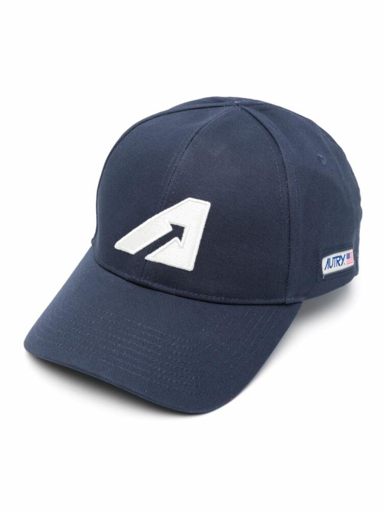 Autry embroidered-logo cotton cap - Blue Cover