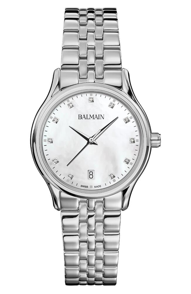 BALMAIN WATCHES Beleganza Diamond Bracelet Watch, 32mm in Stainless Steel Cover