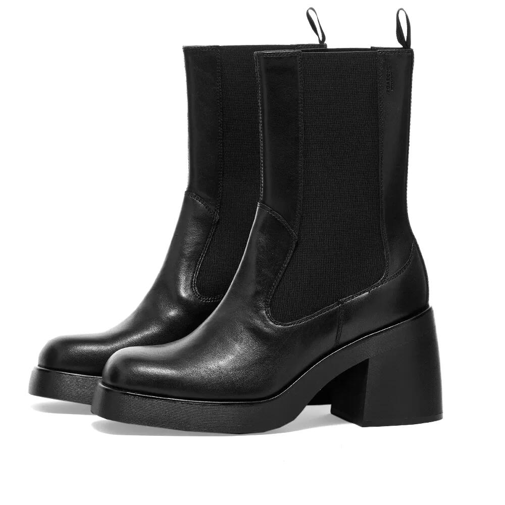 Vagabond Shoemakers Women's Brooke Leather Chelsea Pull On Boot in Black Cover