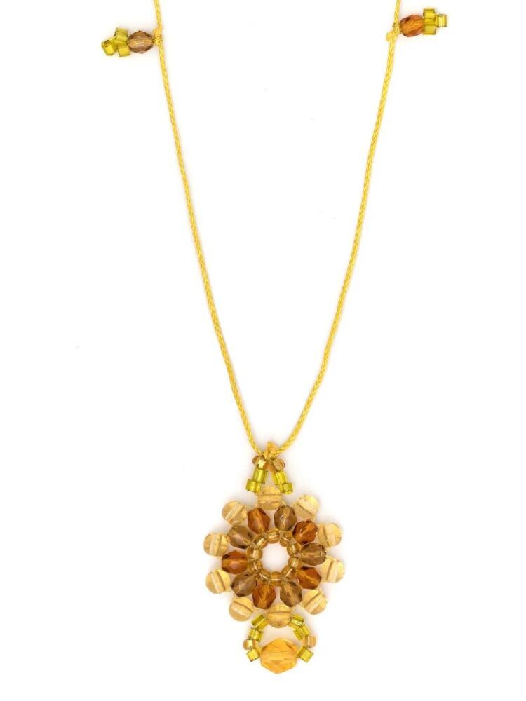 Amir Slama beaded detail necklace - Yellow Cover