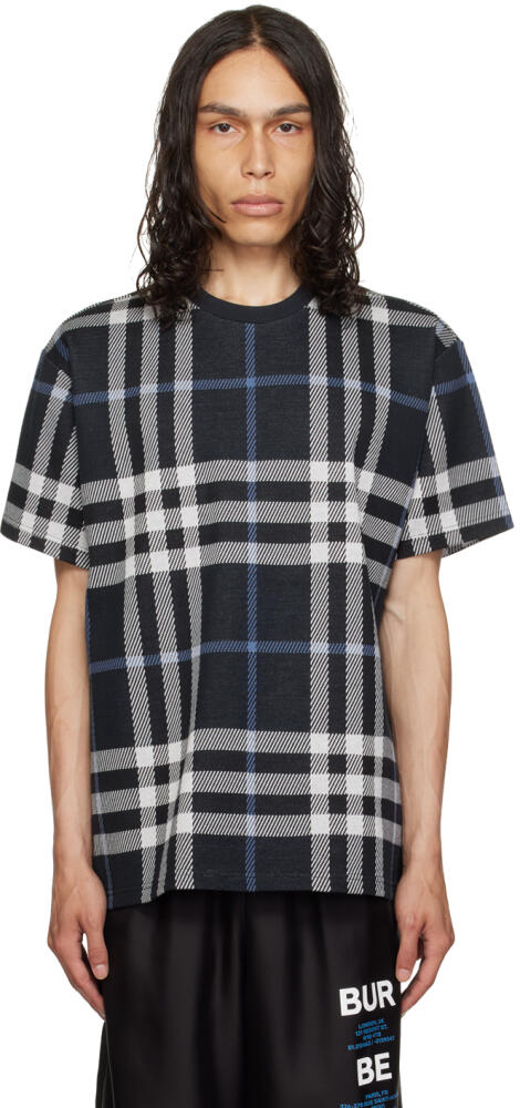 Burberry Navy Check T-Shirt Cover