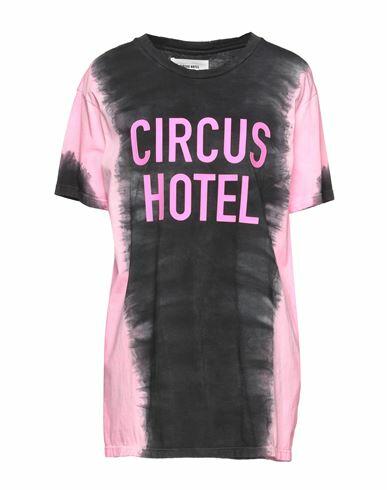 Circus Hotel Woman T-shirt Black Cotton Cover