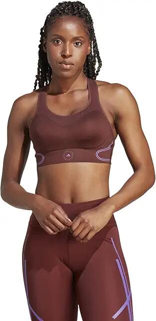 adidas by Stella McCartney Truepace High Support Sports Bra IL4178 (Bitter Chocolate/Deep Lilac) Women's Clothing Cover