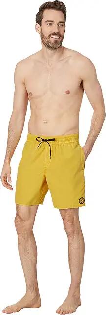 Volcom Center 17 Trunks (Lemon) Men's Swimwear Cover