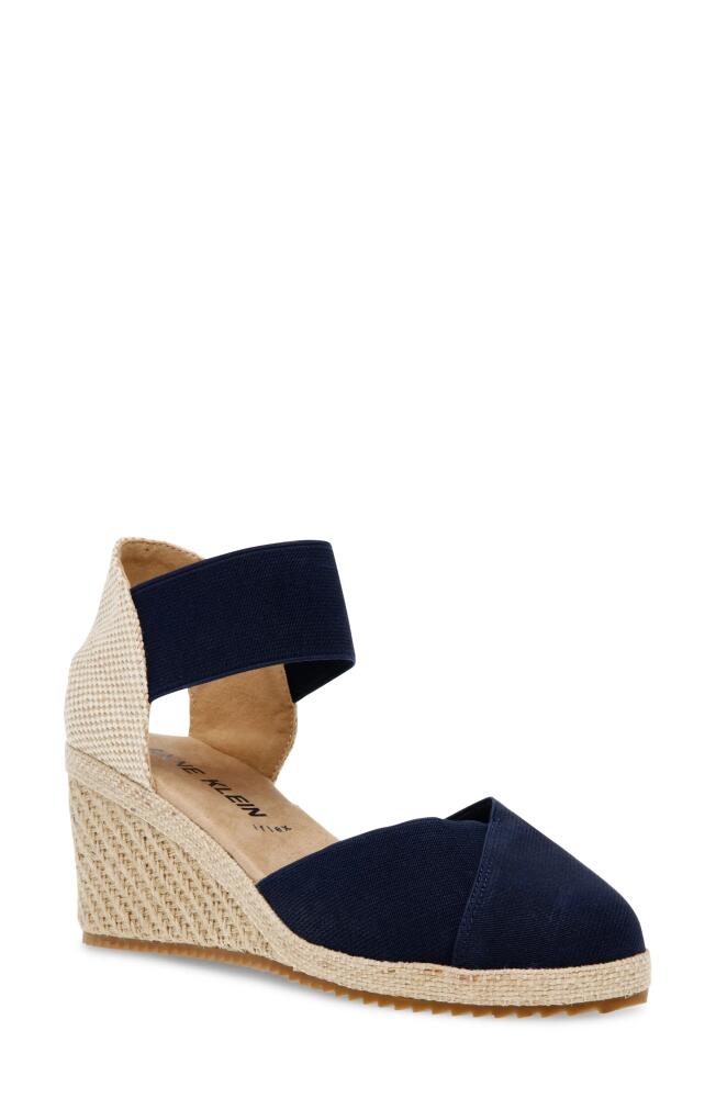 Anne Klein Zoey Wedge Sandal in Navy Cover