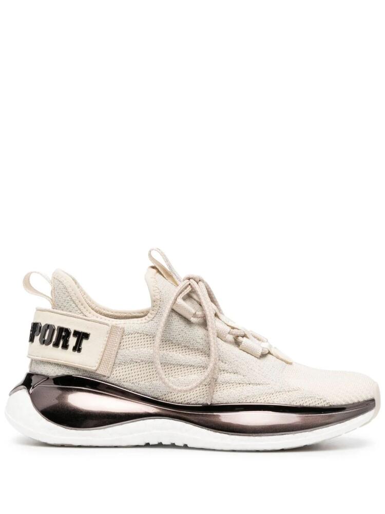 Plein Sport mesh panel lace-up sneakers - Neutrals Cover