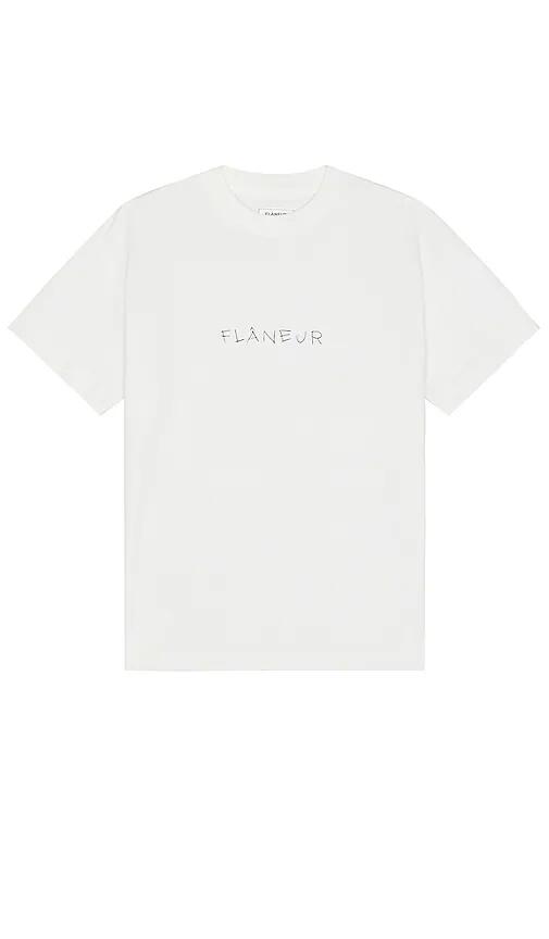 FLANEUR Scribble T-Shirt in White Cover