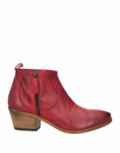 Doop Woman Ankle boots Red Calfskin Cover