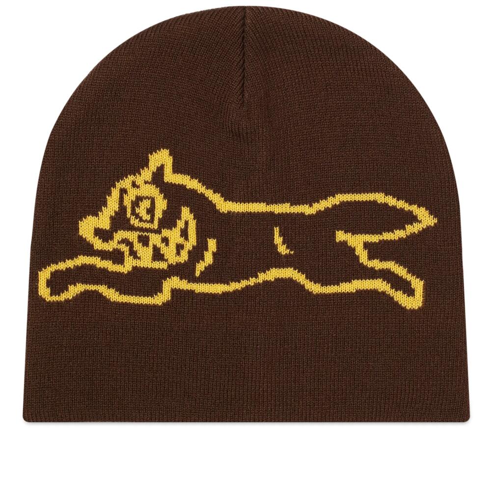 ICECREAM Men's Running Dog Beanie in Brown Cover