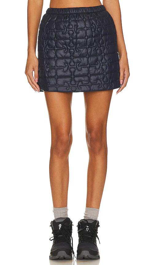 Ganni Shiny Quilt Mini Skirt in Black Cover