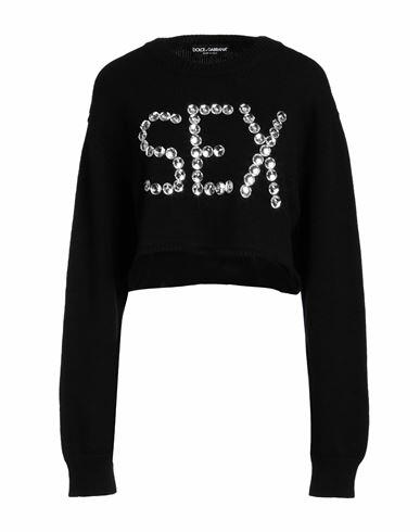 Dolce & gabbana Woman Sweater Black Cashmere, PMMA (Polymethyl methacrylate) Cover