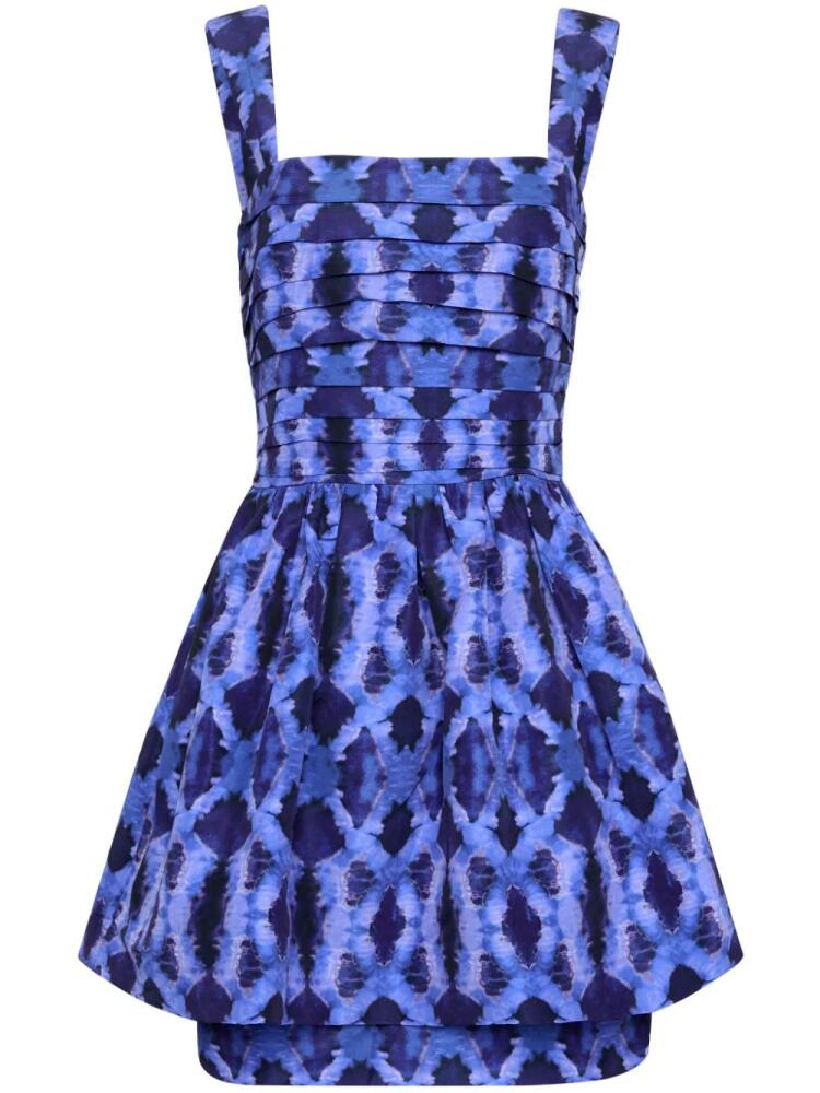 Rebecca Vallance Shiloh graphic-print minidress - Blue Cover