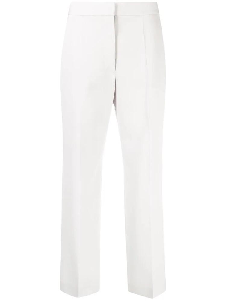 Stella McCartney straight-leg cropped wool trousers - Grey Cover