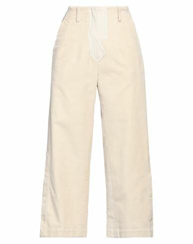 Gentryportofino Woman Pants Cream Cotton, Elastane Cover