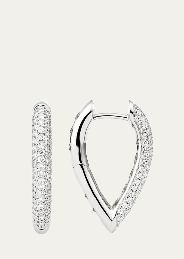 ENGELBERT The Drop Link Earrings, Small, in White Gold and White Diamonds Cover